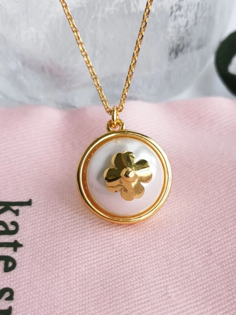 Kate Spade Pearls On Pearls Gold Necklace & White